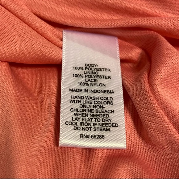 NWOT Express sexy lace back coral dress 4 - Picture 10 of 11